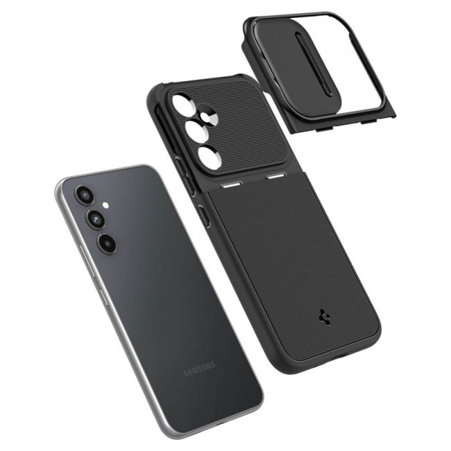 Spigen Samsung Galaxy A54 5G Optik Armor Θήκη Σιλικόνης με Κάλυμμα για την Κάμερα - Black