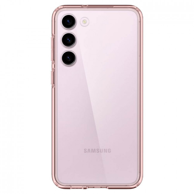 Spigen Samsung Galaxy S23 Σκληρή Θήκη με Πλαίσιο Σιλικόνης Ultra Hybrid - Rose Crystal