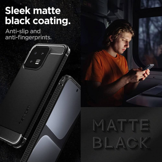 Spigen Xiaomi 13 Θήκη TPU Rugged Armor - Matte Black