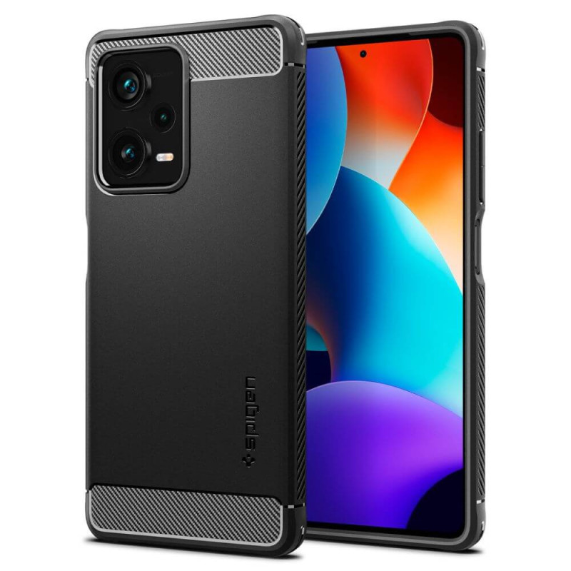 Spigen Xiaomi Redmi Note 12 Pro+ Θήκη TPU Rugged Armor - Matte Black