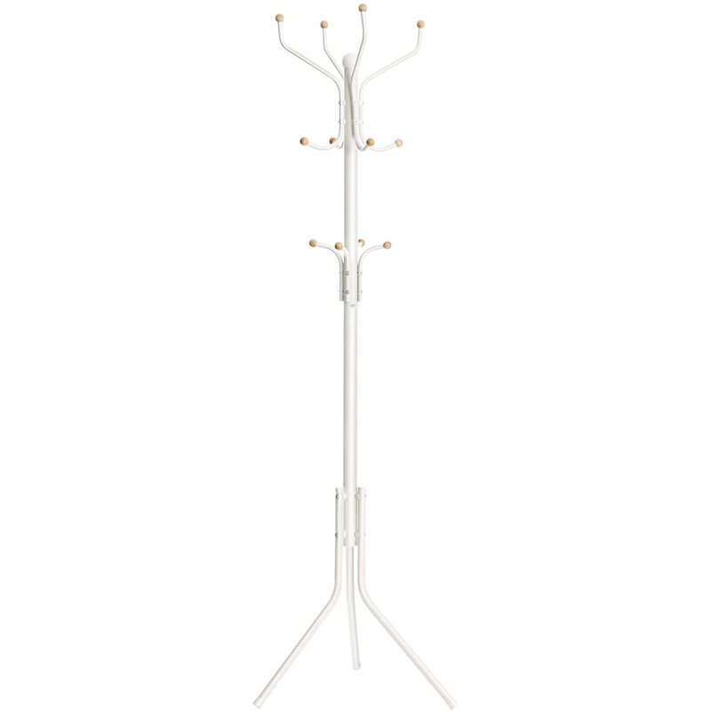 Songmics Επιδαπέδια Μεταλλική Κρεμάστρα - 182 cm - White - RCR19W