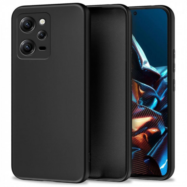 Tech-Protect Xiaomi Redmi Note 12 Pro 5G Icon Θήκη Σιλικόνης Rubber TPU - Black