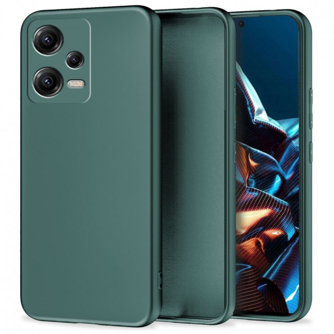 Tech-Protect Xiaomi Redmi Note 12 5G / Poco X5 5G Icon Θήκη Σιλικόνης Rubber TPU - Military Green