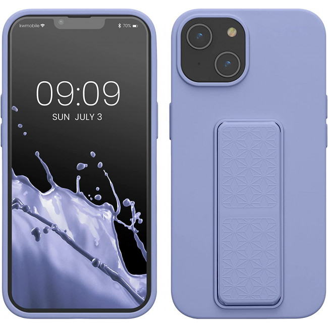 KW iPhone 14 Θήκη Σιλικόνης TPU με Finger Holder - Lavender - 60410.108