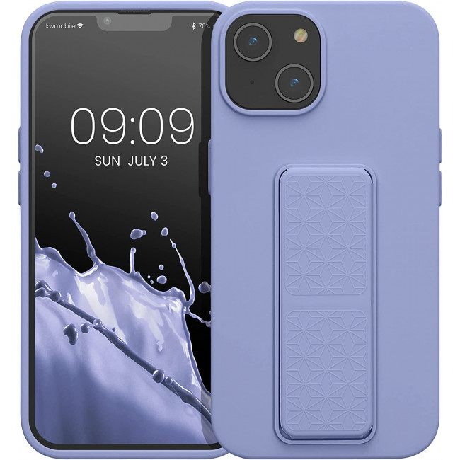 KW iPhone 14 Θήκη Σιλικόνης TPU με Finger Holder - Lavender - 60410.108