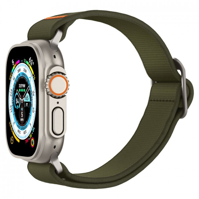 Spigen Λουράκι Apple Watch 2 / 3 / 4 / 5 / 6 / 7 / 8 / 9 / SE / SE 2 / ULTRA / ULTRA 2 - 42 / 44 / 45 / 49 mm Fit Lite Ultra - Khaki