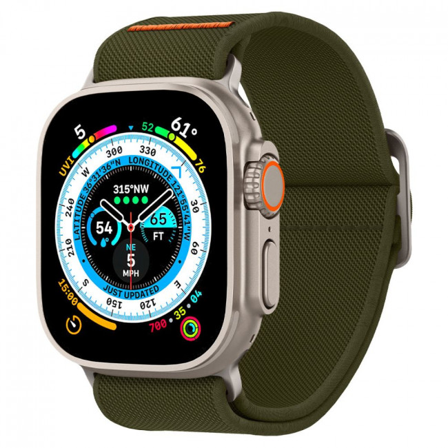 Spigen Λουράκι Apple Watch 2 / 3 / 4 / 5 / 6 / 7 / 8 / 9 / SE / SE 2 / ULTRA / ULTRA 2 - 42 / 44 / 45 / 49 mm Fit Lite Ultra - Khaki