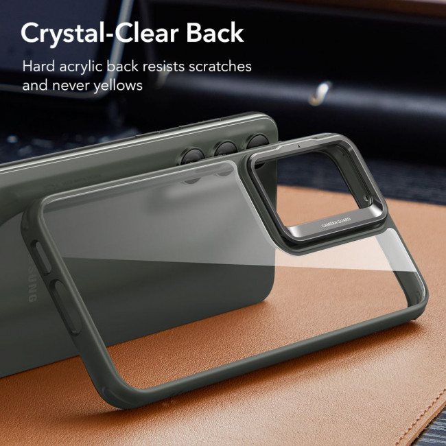 ESR Samsung Galaxy S23+ Classic Kickstand Σκληρή Θήκη με Πλαίσιο Σιλικόνης και Stand - Διάφανη / Green