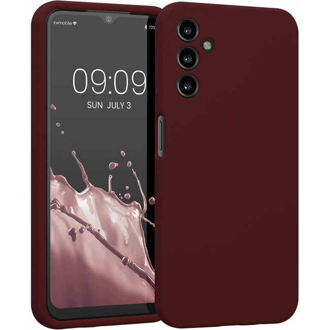 KW Samsung Galaxy A14 5G Θήκη Σιλικόνης Rubber TPU - Bordeaux Purple - 60808.187