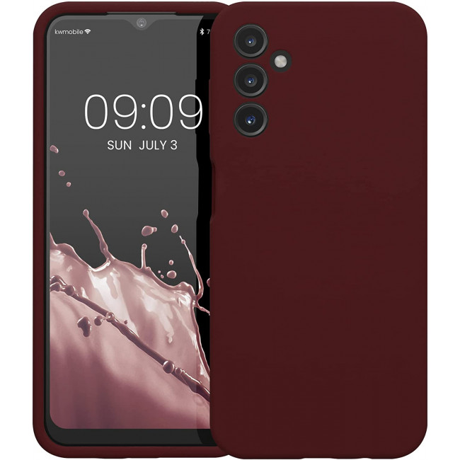 KW Samsung Galaxy A14 5G Θήκη Σιλικόνης Rubber TPU - Bordeaux Purple - 60808.187