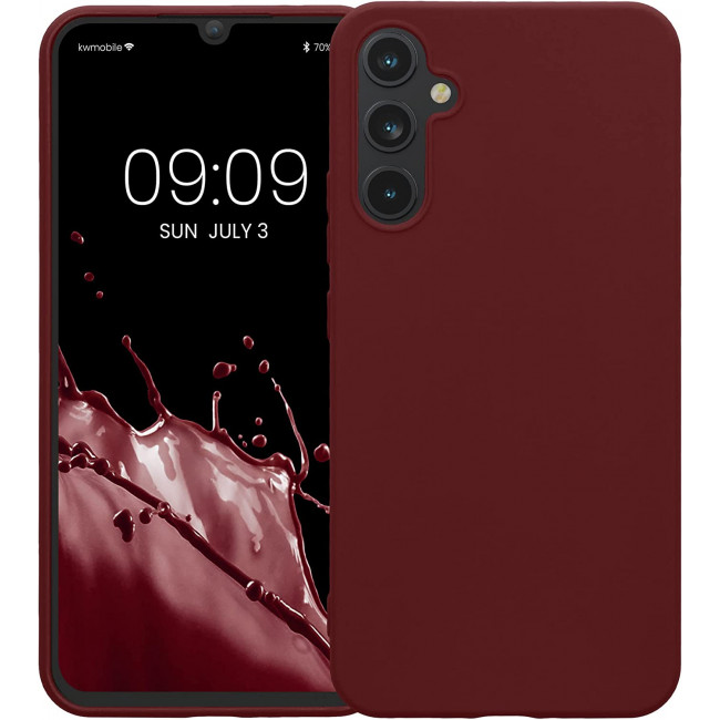 KW Samsung Galaxy A34 5G Θήκη Σιλικόνης TPU - Bordeaux Purple - 60809.187