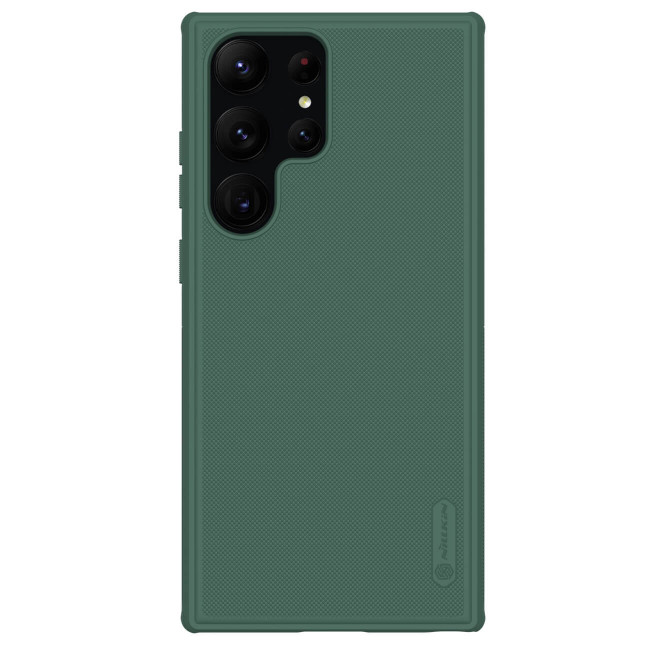 Nillkin Samsung Galaxy S23 Ultra Super Frosted Shield Pro Σκληρή Θήκη με Πλαίσιο Σιλικόνης - Green