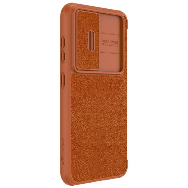 Nillkin Samsung Galaxy S23 Qin Leather Pro Case Θήκη Βιβλίο - Brown