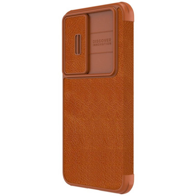 Nillkin Samsung Galaxy S23 Qin Leather Pro Case Θήκη Βιβλίο - Brown