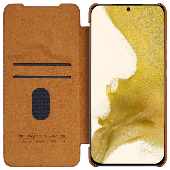 Nillkin Samsung Galaxy S23 Plus Qin Leather Pro Case Θήκη Βιβλίο - Brown