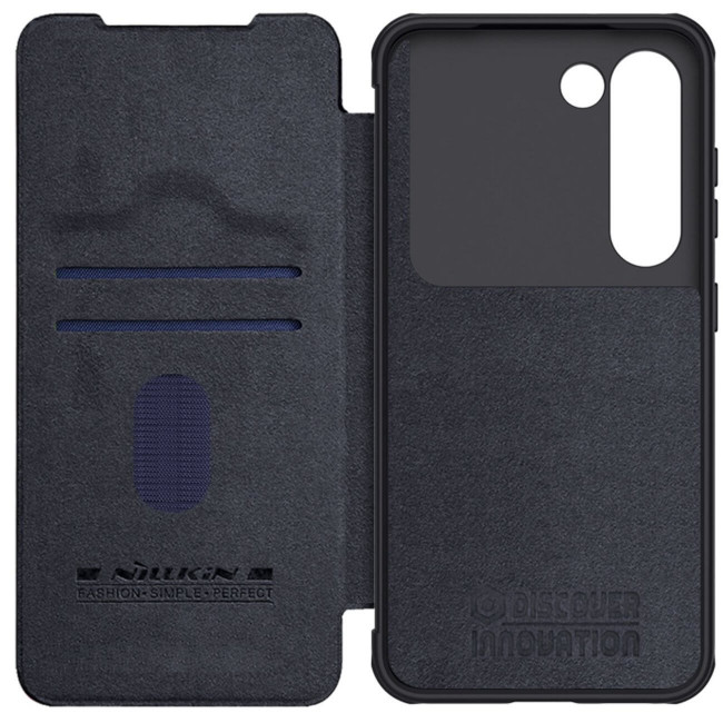 Nillkin Samsung Galaxy S23 Plus Qin Leather Pro Case Θήκη Βιβλίο με Κάλυμμα για την Κάμερα - Black