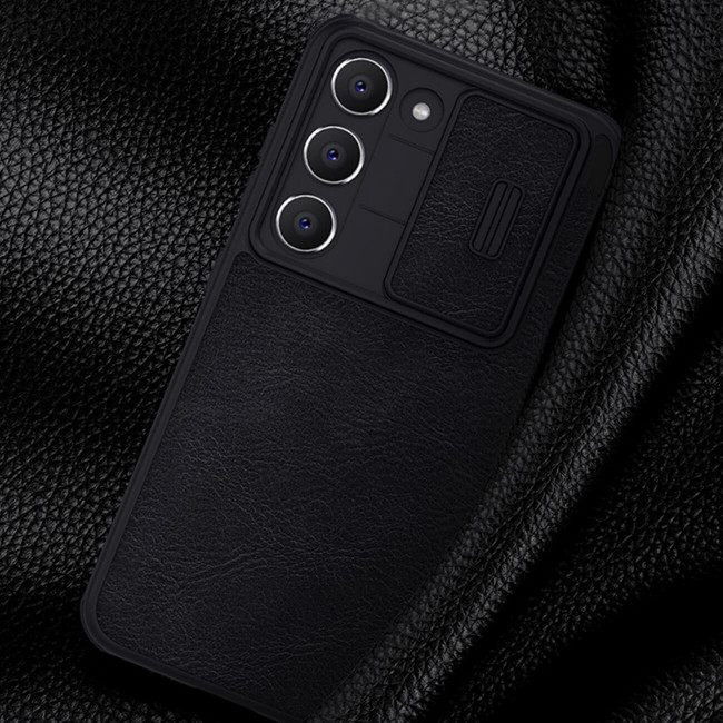 Nillkin Samsung Galaxy S23 Plus Qin Leather Pro Case Θήκη Βιβλίο με Κάλυμμα για την Κάμερα - Black