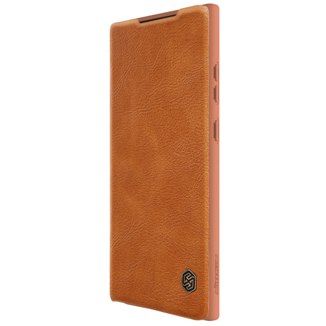 Nillkin Samsung Galaxy S23 Ultra Qin Leather Pro Case Θήκη Βιβλίο - Brown