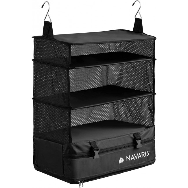 Navaris Φορητή Κρεμάστρα Organizer Ταξιδίου - Black - 58789.01