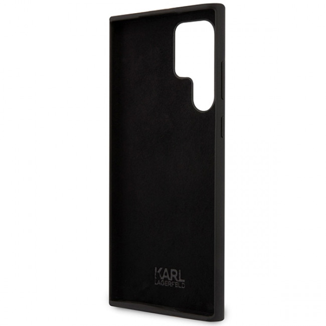 Karl Lagerfeld Samsung Galaxy S23 Ultra Silicone Choupette Body Θήκη Σιλικόνης - Black - KLHCS23LSNCHBCK