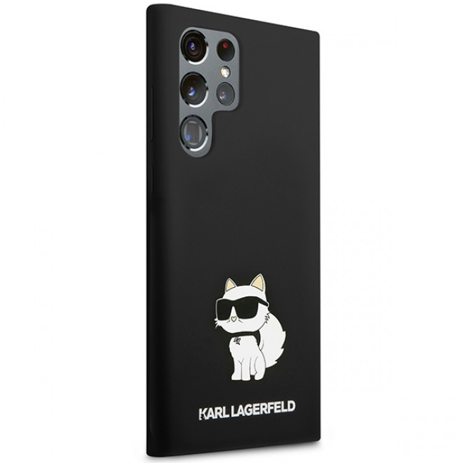 Karl Lagerfeld Samsung Galaxy S23 Ultra Silicone Choupette Body Θήκη Σιλικόνης - Black - KLHCS23LSNCHBCK