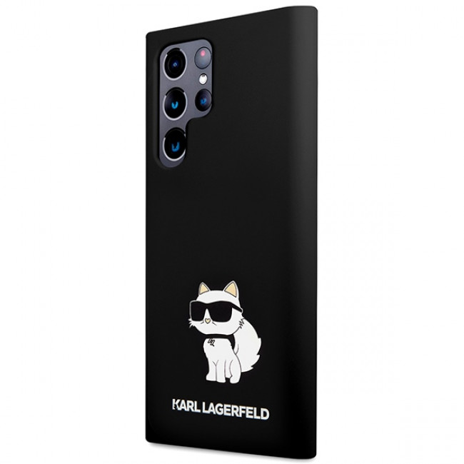 Karl Lagerfeld Samsung Galaxy S23 Ultra Silicone Choupette Body Θήκη Σιλικόνης - Black - KLHCS23LSNCHBCK