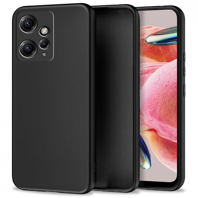 Tech-Protect Xiaomi Redmi Note 12 4G Icon Θήκη Σιλικόνης Rubber TPU - Black