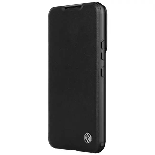 Nillkin Samsung Galaxy S23 Plus Qin Smooth Leather Pro Flip Book Case with Camera Protection Θήκη Βιβλίο με Κάλυμμα για την Κάμερα - Black