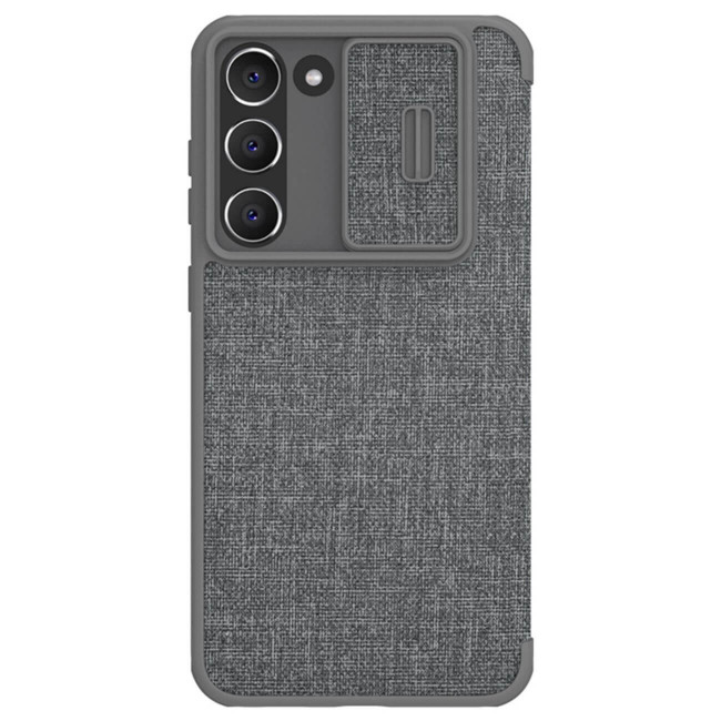 Nillkin Samsung Galaxy S23 Plus Qin Cloth Pro Θήκη Βιβλίο με Κάλυμμα για την Κάμερα - Grey