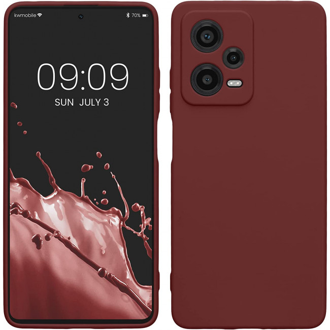 KW Xiaomi Redmi Note 12 Pro Θήκη Σιλικόνης TPU - Bordeaux Purple - 60685.187