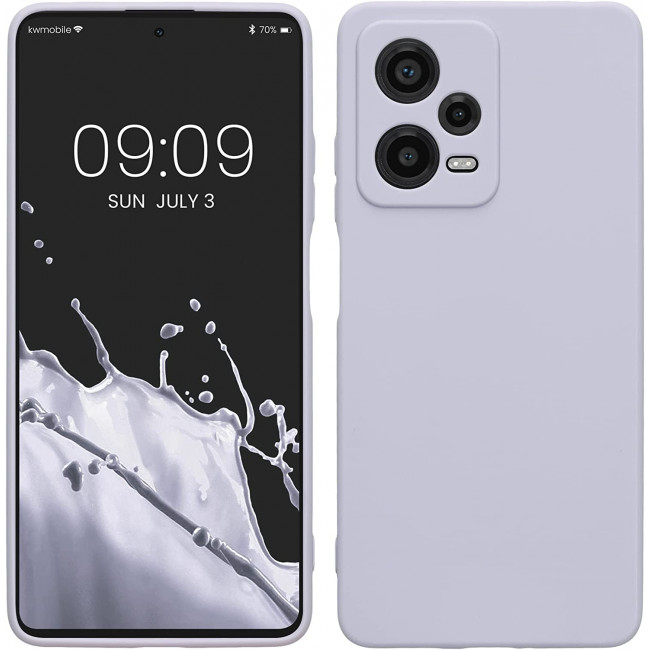 KW Xiaomi Redmi Note 12 Pro Θήκη Σιλικόνης TPU - Pastel Lavender - 60685.139