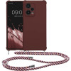 KW Xiaomi Redmi Note 12 Pro+ Θήκη Σιλικόνης TPU με Λουράκι - Bordeaux Violet - 60720.187