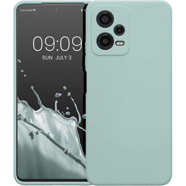 KW Xiaomi Redmi Note 12 5G / Poco X5 5G Θήκη Σιλικόνης Rubberized TPU - Cool Mint - 61169.200