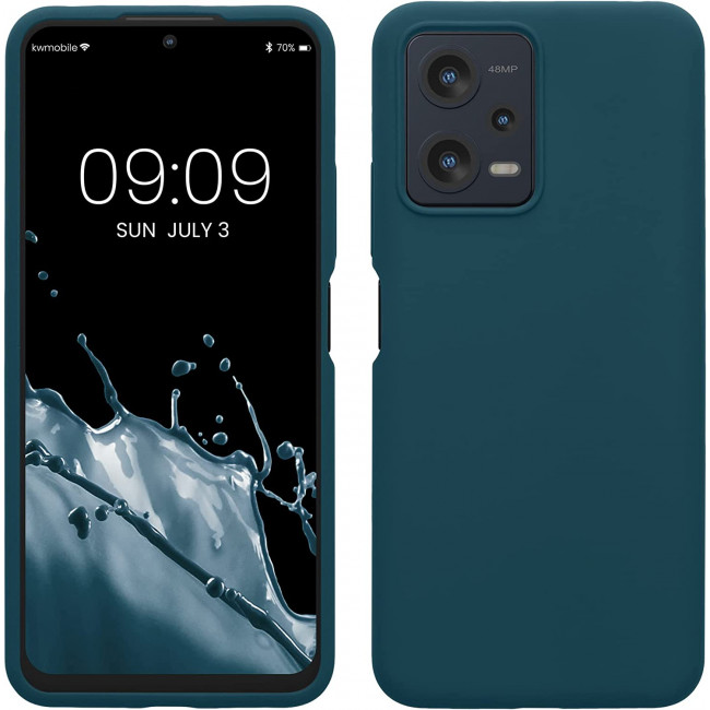 KW Xiaomi Redmi Note 12 5G / Poco X5 5G Θήκη Σιλικόνης Rubberized TPU - Matte Petrol - 60889.57