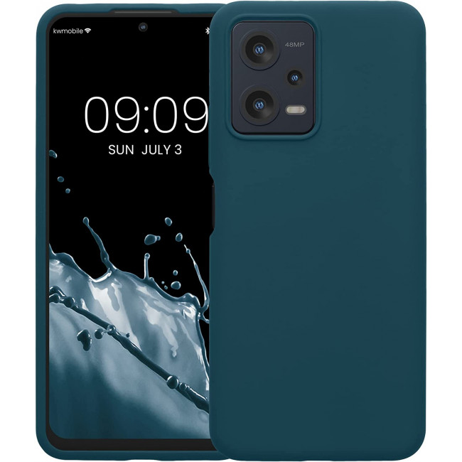 KW Xiaomi Redmi Note 12 5G / Poco X5 5G Θήκη Σιλικόνης Rubberized TPU - Matte Petrol - 60889.57