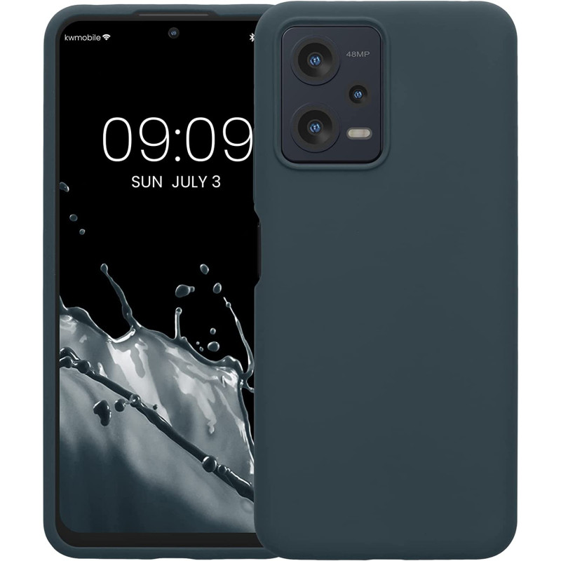 KW Xiaomi Redmi Note 12 5G / Poco X5 5G Θήκη Σιλικόνης Rubberized TPU - Dark Slate - 60889.202