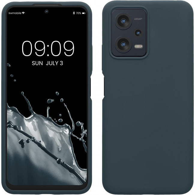 KW Xiaomi Redmi Note 12 5G / Poco X5 5G Θήκη Σιλικόνης Rubberized TPU - Dark Slate - 60889.202