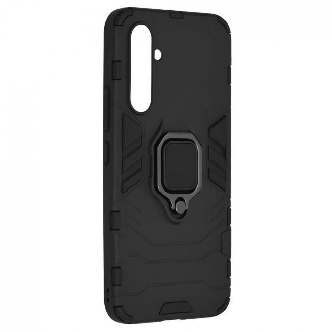 Techsuit Samsung Galaxy A54 5G Silicone Shield Σκληρή Θήκη με Δαχτυλίδι Συγκράτησης - Black