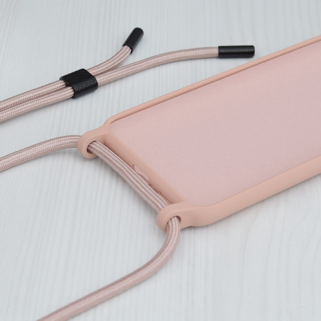 Techsuit Samsung Galaxy A54 5G Crossbody Lanyard Θήκη Σιλικόνης TPU με Λουράκι - Pink