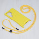 Techsuit Samsung Galaxy S23 Ultra Crossbody Lanyard Θήκη Σιλικόνης TPU με Λουράκι - Yellow