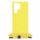 Techsuit Samsung Galaxy S23 Ultra Crossbody Lanyard Θήκη Σιλικόνης TPU με Λουράκι - Yellow