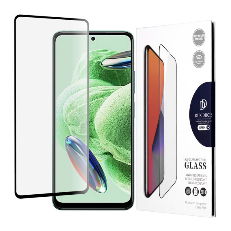 Dux Ducis Xiaomi Redmi Note 12 5G / Redmi Note 12 4G / Poco X5 5G 9H Full Screen Tempered Glass Αντιχαρακτικό Γυαλί Οθόνης - Black