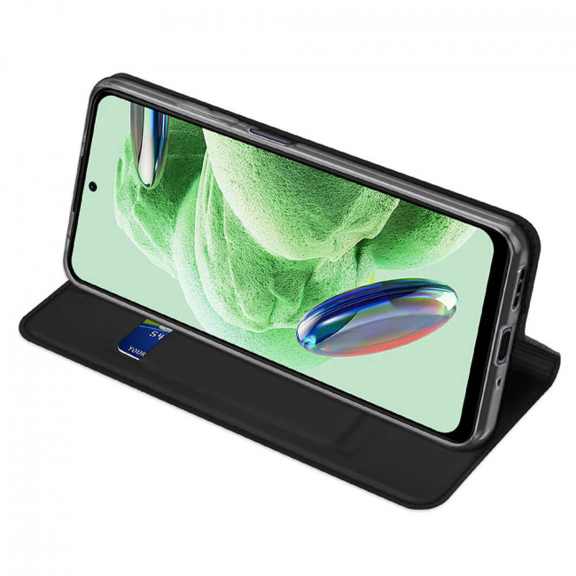 Dux Ducis Xiaomi Redmi Note 12 5G / Poco X5 5G Flip Stand Case Θήκη Βιβλίο - Black