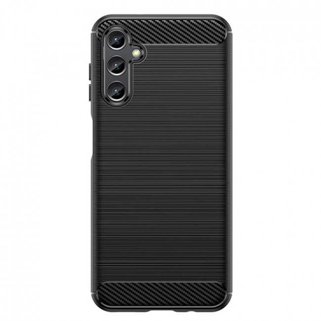 Techsuit Samsung Galaxy A14 5G Carbon Silicone Θήκη Σιλικόνης TPU - Black