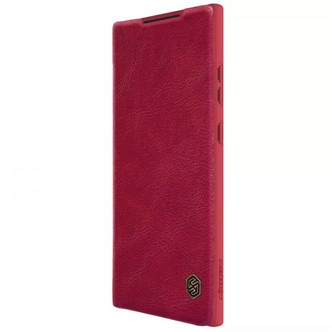 Nillkin Samsung Galaxy S23 Ultra Qin Leather Pro Flip Book Case with Camera Protection Θήκη Βιβλίο με Κάλυμμα για την Κάμερα - Red