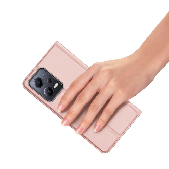 Dux Ducis Xiaomi Redmi Note 12 5G / Xiaomi Poco X5 5G Flip Stand Θήκη Βιβλίο - Pink