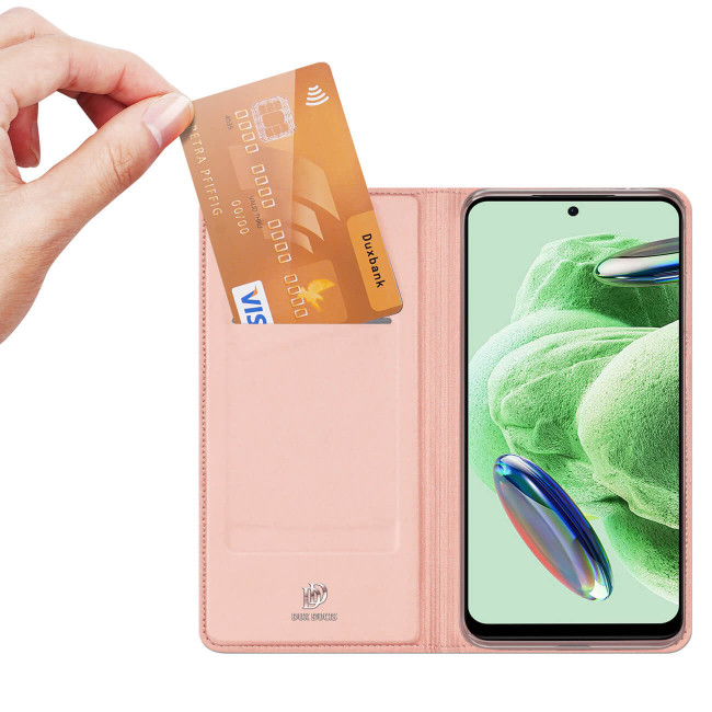 Dux Ducis Xiaomi Redmi Note 12 5G / Xiaomi Poco X5 5G Flip Stand Θήκη Βιβλίο - Pink