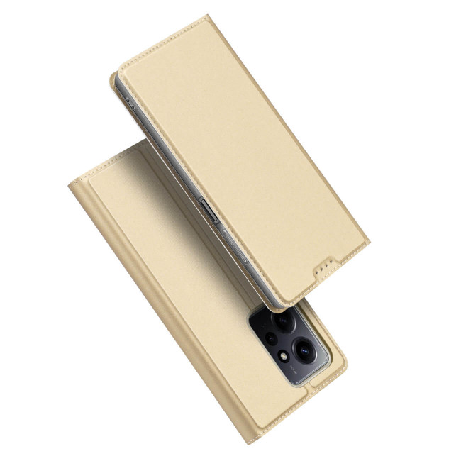 Dux Ducis Xiaomi Redmi Note 12 4G Flip Stand Θήκη Βιβλίο - Gold