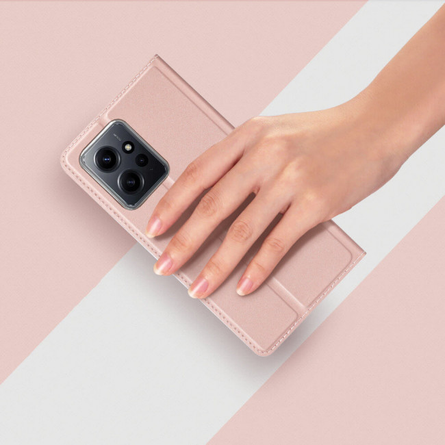 Dux Ducis Xiaomi Redmi Note 12 4G Flip Stand Θήκη Βιβλίο - Pink