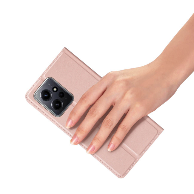 Dux Ducis Xiaomi Redmi Note 12 4G Flip Stand Θήκη Βιβλίο - Pink